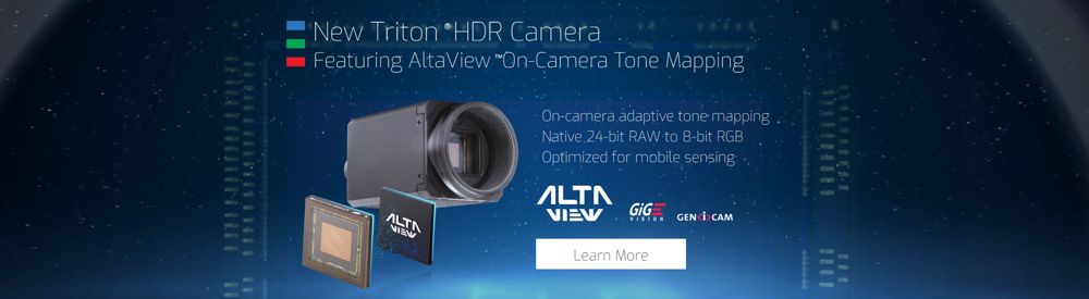 New Lucid Triton™ HDR Camera Featuring AltaView™ On-Camera Adaptive Tone Mapping